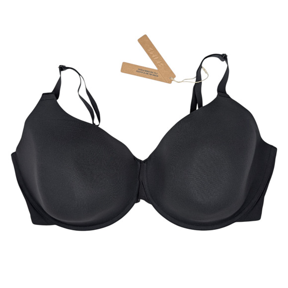 Skims Everybody T-Shirt Demi Bra Onyx Black 42DDD - Picture 1 of 5